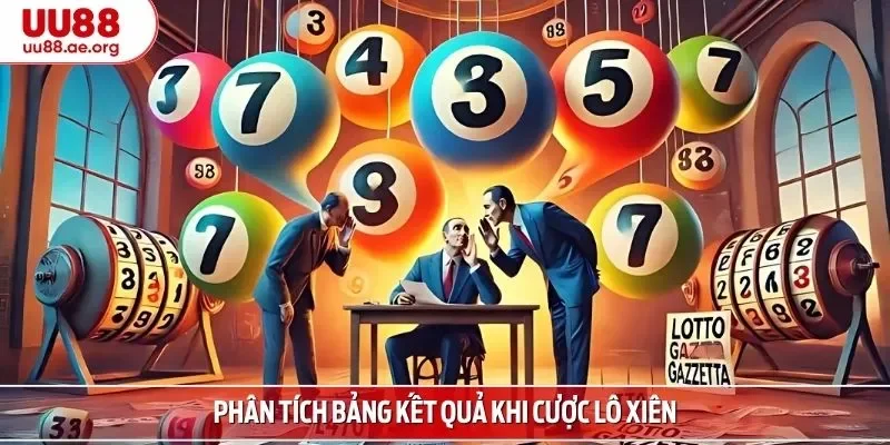 Phân tích bảng kết quả khi cược lô xiên